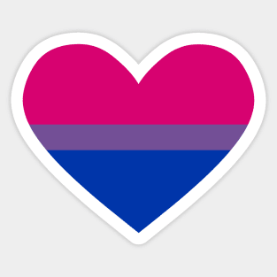 bi pride heart Sticker